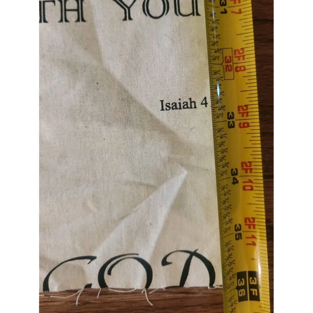 1 yard/Christian Faith SCRIPTURE Fabric 100% Cotton Bible School Black Off-white